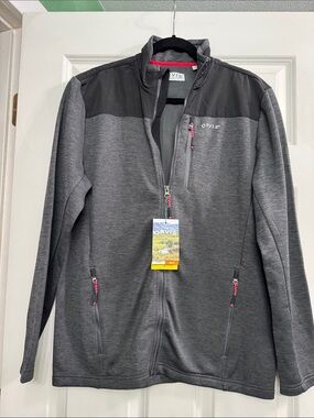 Orvis Gray & Charcoal Lightweight Full-Zip Shirt Jacket